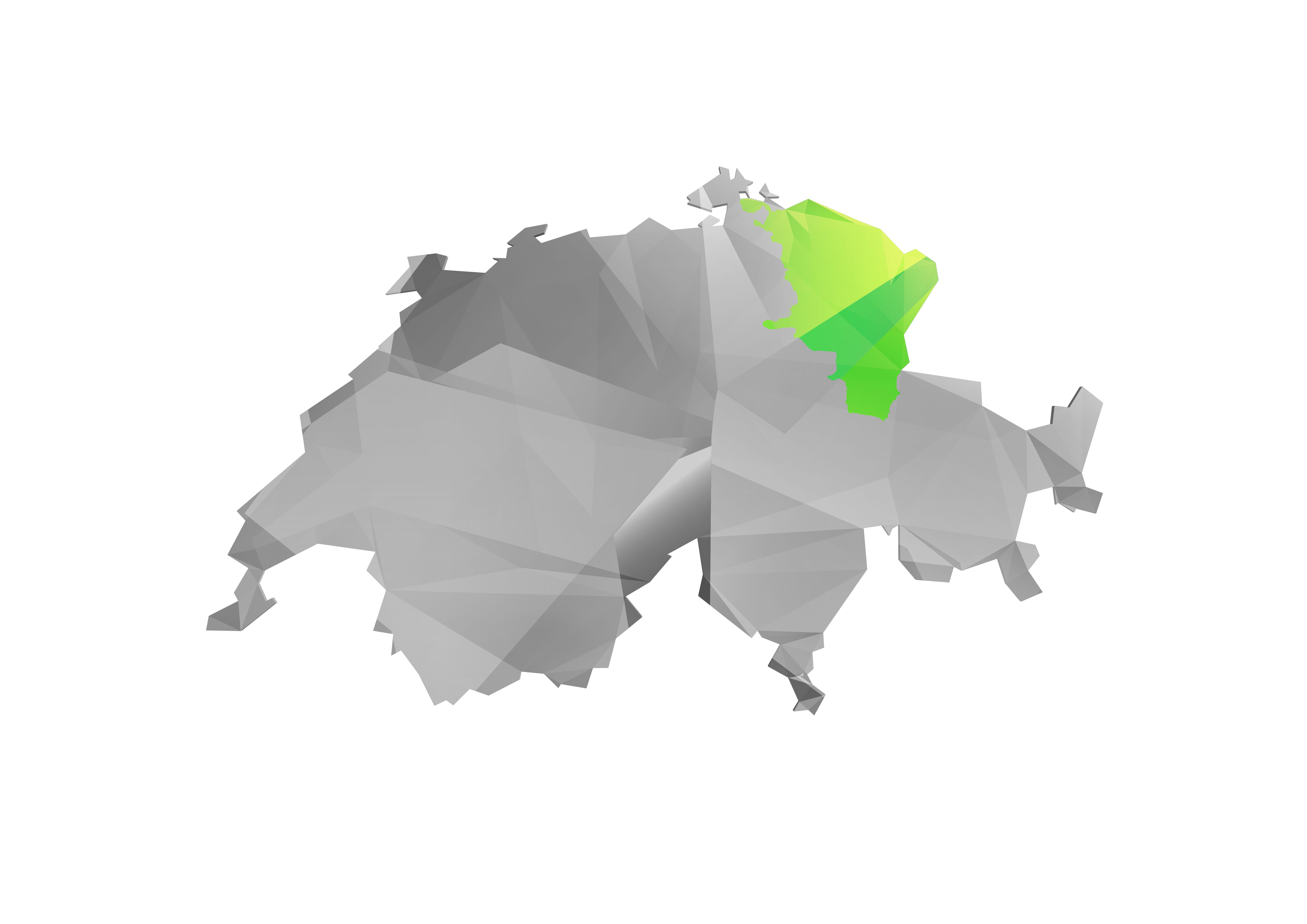 Schweiz Karte — Ostschweiz