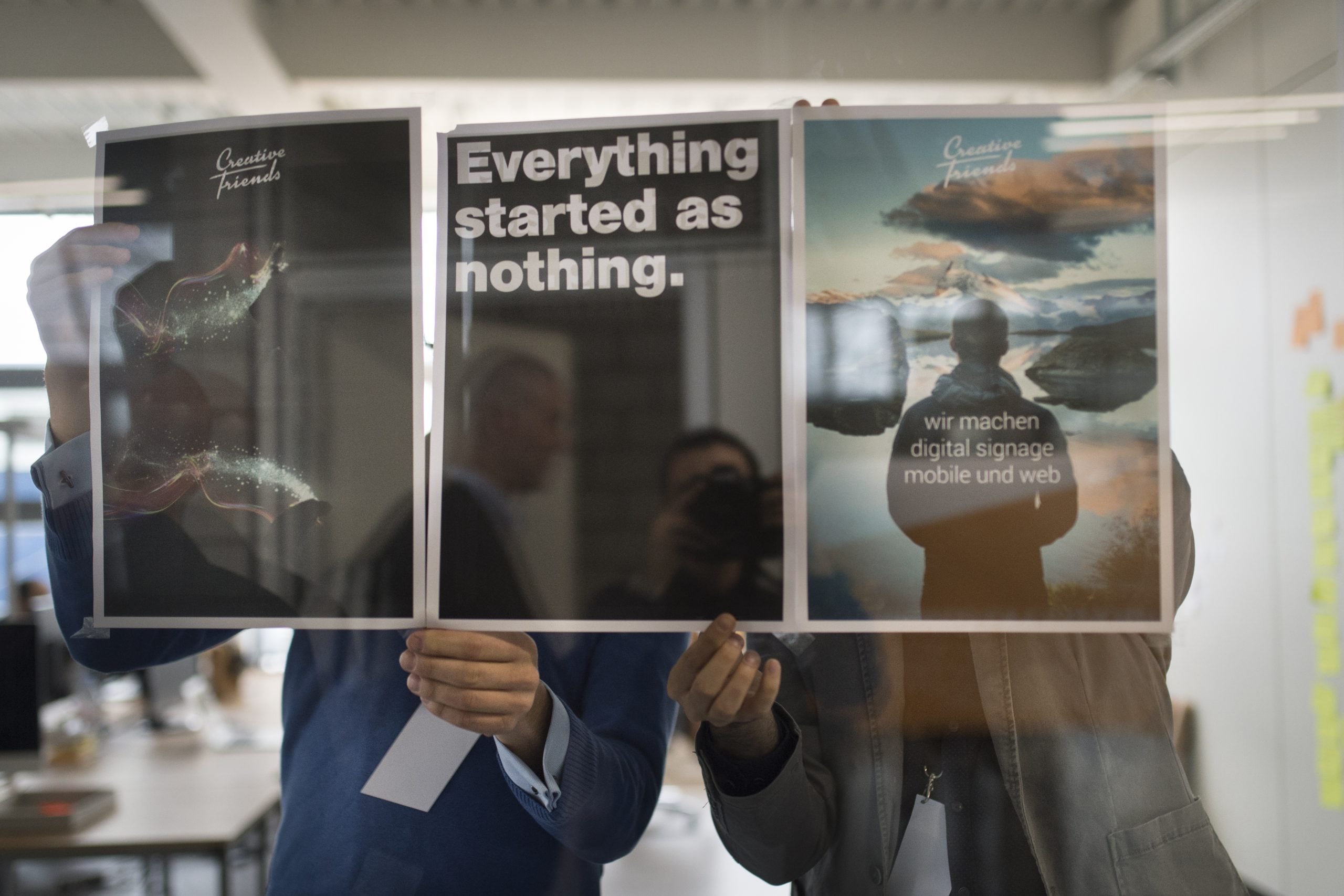 Ein inspirierendes Plakat.